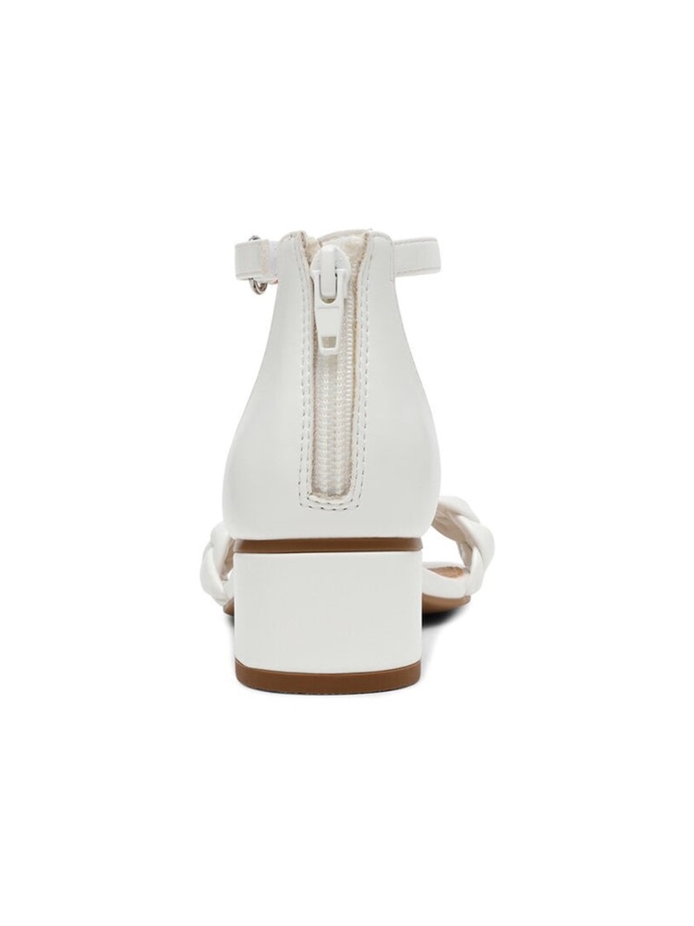 NEW! Dolce Vita Gretta White Braided Ankle-Strap Block Sandals. Girl’s 2. - Picture 7 of 12